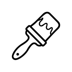 Artistic illustration of a paintbrush with vibrant colors, showcasing creativity and artistic expression, perfect for design projects and creative endeavors