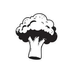 Simple Broccoli Shape – Plant-Based Nutrition Illustration