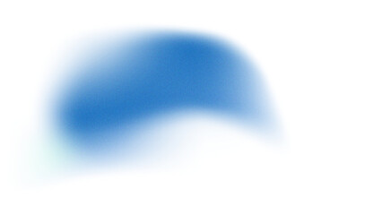 Abstract Blue Gaussian Blur Shape with Soft Edges and Smooth Gradient Texture Isolated on a White Background
