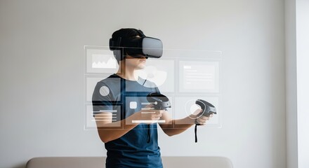 Immersive Virtual Reality Experience With Interactive Digital Interfaces