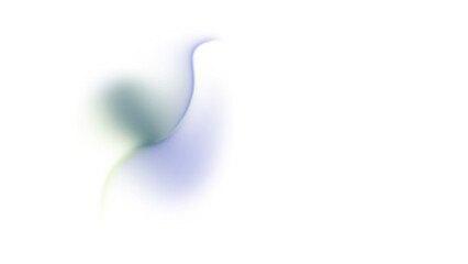 Subtle Abstract Smoke and Fog Light Effect Element with Blue Green Gradient on a Transparent Background Overlay