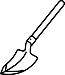 Shovel Icon – Gardening and Construction Tool Symbol