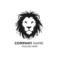 Stylized Lion Head Logo Design for Brand Identity.
