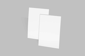 A4 Flyer Paper Mockup Your Design Blank