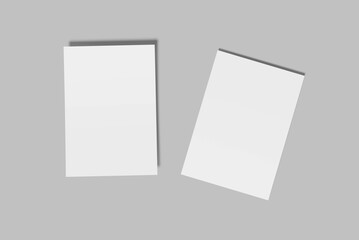 A4 Flyer Paper Mockup Your Design Blank