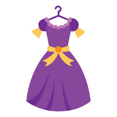 dress, elegant, princess, purple, lace, bow, hanging, fashion, gown, cute, clothing
