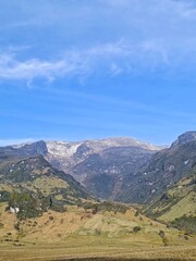 Fototapeta premium mountain landscape with blue sky