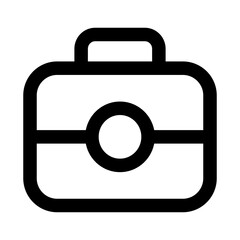 Briefcase modern icon for professional and creative business, work, and office projects
