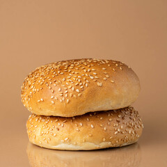 bun with sesame seeds