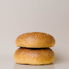 bun with sesame seeds