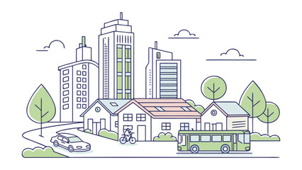 flat-vector-illustration-of-a-modern-cityscape