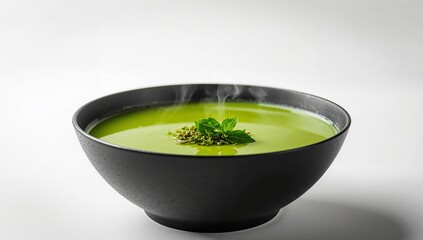 Emerald Broth. A Study in Textures and Light Green Fluid in a Dark Vessel.