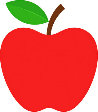 Apple Icon Isolated on White Background