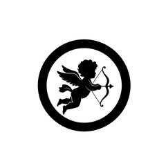 Cupids Silhouette - A Timeless Symbol of Love and Affection.