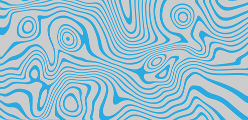 Abstract Trippy Psychedelic Texture. Y2k Geometric Blue Pattern