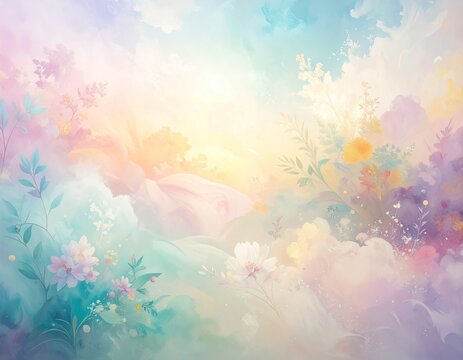 Dreamy Background Wallpaper Peaceful Pastel Detail, Atmosphere Light Gouache White Macro fostering Solid Abstract Soft