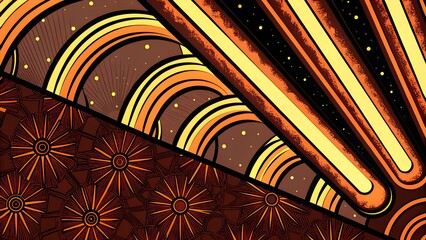 Vibrant Neon Tubes  Modern  Abstract Background with Futuristic Glow