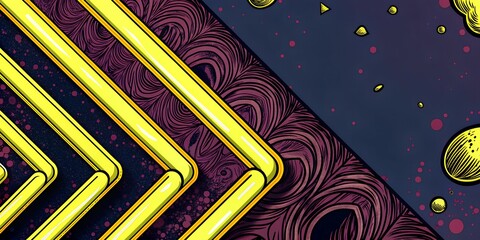 Vibrant Neon Tubes  Modern  Abstract Background with Futuristic Glow