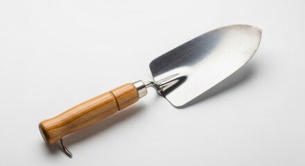Fototapeta premium Steel Trowel Tool Isolated on White Background