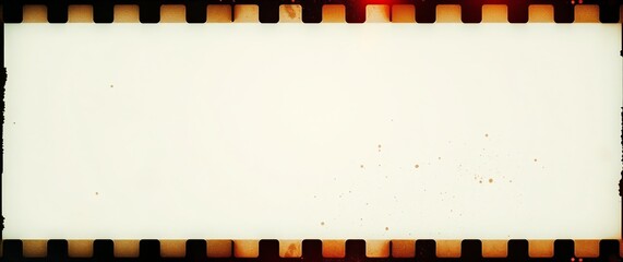Old film strip frame with blank space for copy