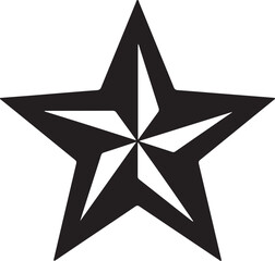 Obraz premium black and white star icon silhouettes vector illustration 