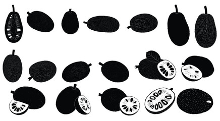 Fototapeta premium Exotic Fruit Showcase: A captivating arrangement of exotic fruit, meticulously displayed to highlight the unique textures and forms, celebrating the freshness of the natural produce.