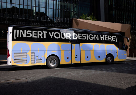 Mockup of Bus on Dublin Street