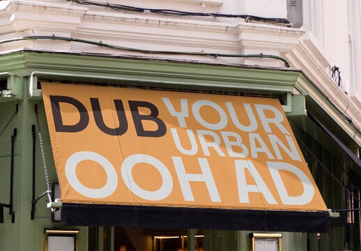 Mockup of Dublin Caf&eacute; Awning