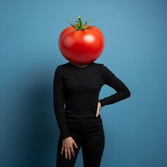Tomato Head - A Surreal and Humorous Portrait of Identity.