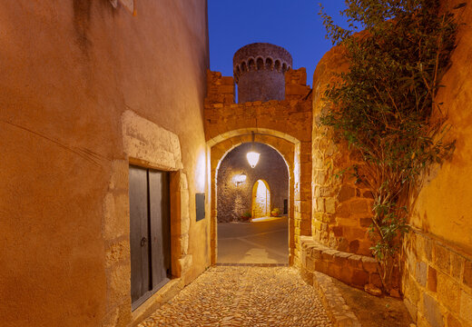 Medieval fortress in Tossa de Mar, Spain