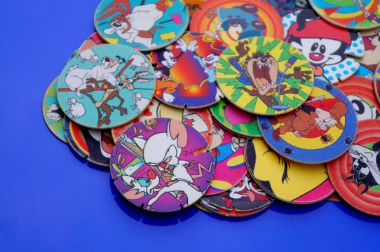 Tazos Collection. Tazos are disks that were distributed as promotional items. 