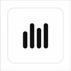 Minimalistic Communication Signal Bars UI Icon