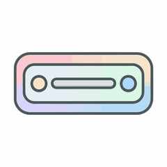 Obraz premium Minimalist Slider Control Design Icon