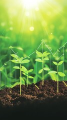 Business Growth Plants Upward Trend Profit Finance Investment Success
