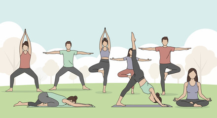 Stylized illustration of blue mountains with snow-capped peaks reflected in water, set against a light background.