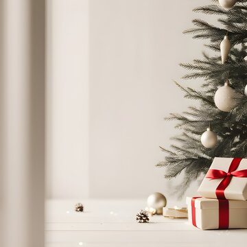 christmas tree and gifts