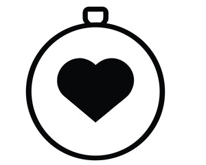 Obraz premium Timer With Heart Shape Inside Perfect for Valentines Day Theme