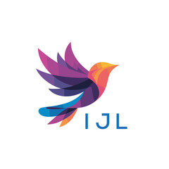 “Colorful Abstract Bird Logo Design – IJL Later Logo, Modern Geometric Vector Illustration”
