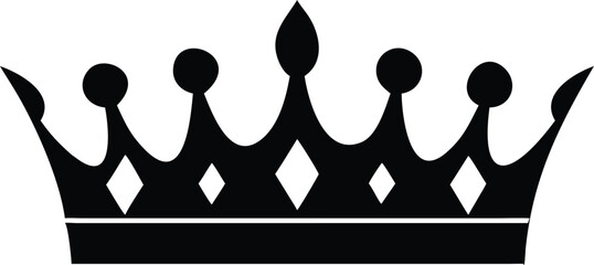 Black crown icon vector illustration on a metal button symbolizing unity and teamwork within a business partnership concept