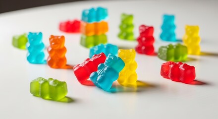 Colorful Gummy Bears - A Sweet and Chewy Treat.