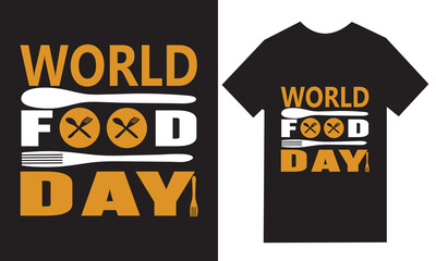World food day celebration typography with utensils design
