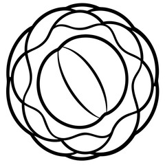 Bubble form on white background