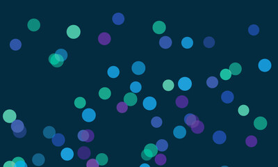 Abstract Background with Overlapping Circles in Cool Tones Graphic Design