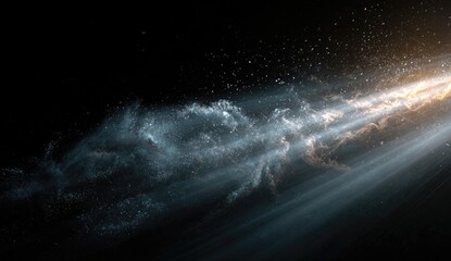 Cosmic dust trail in dark space