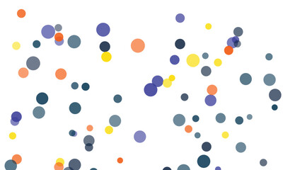 Abstract Colorful Circles on White Background for Modern Graphic Design