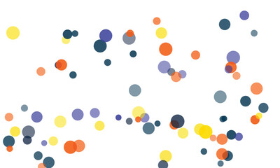Abstract Colorful Circles Design on White Background for Graphic Projects