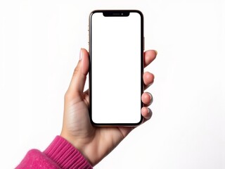 hand holding smart phone