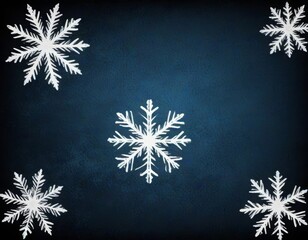 snowflakes on a blue background
