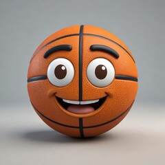 happy smiley basketball