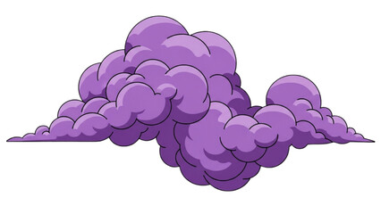 Illustration of a swirling purple cloud, evoking a sense of mystery or enchantment